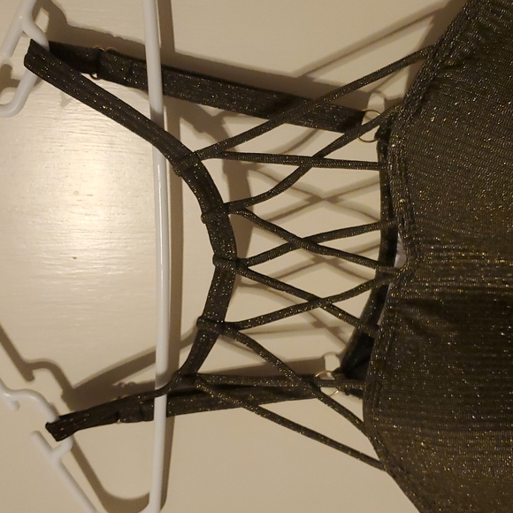 Rib Cage Front Tankini Top-1X - Picture 3 of 3